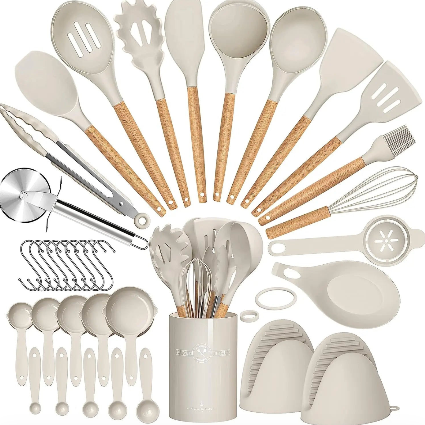 35-Piece Silicone Kitchen Utensil Set