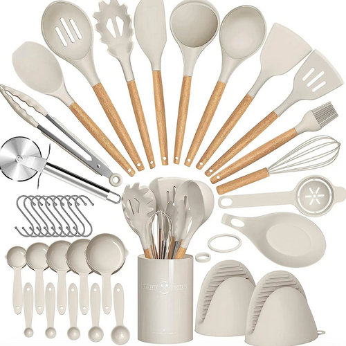 35-Piece Silicone Kitchen Utensil Set