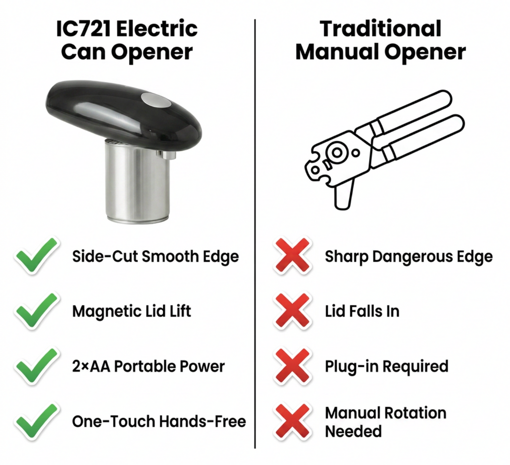 Automatic Hands-Free Electric Can Opener