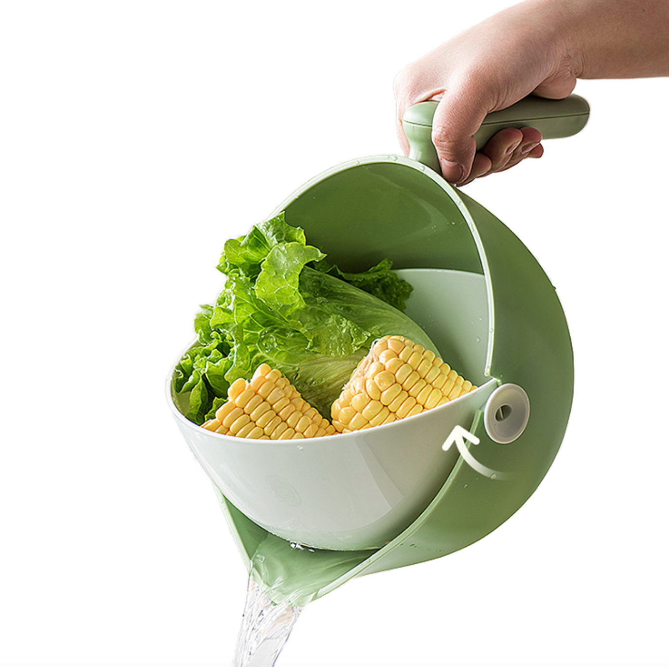 2-Tier Rotating Kitchen Drain Basket