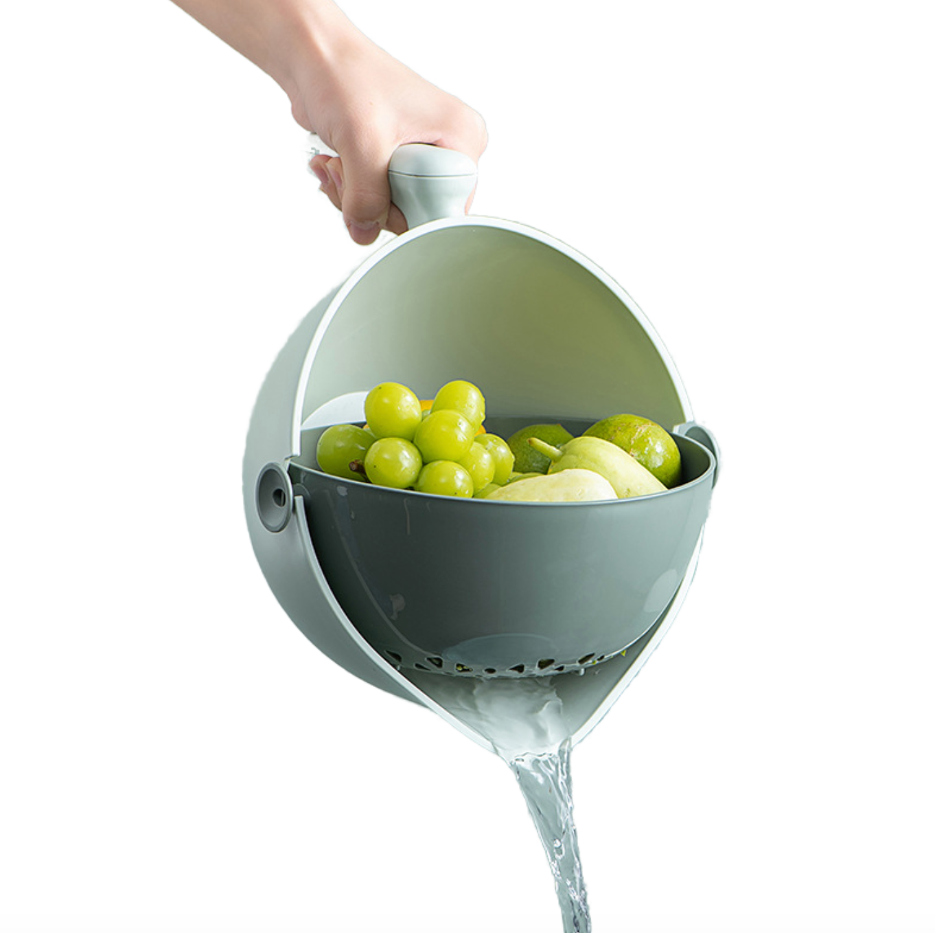 2-Tier Rotating Kitchen Drain Basket