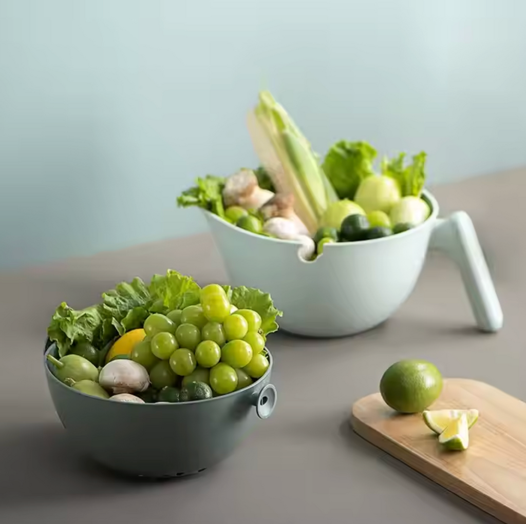 2-Tier Rotating Kitchen Drain Basket