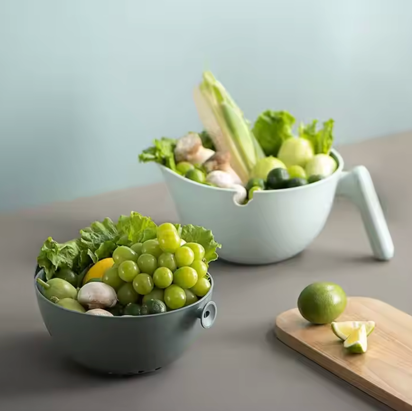 2-Tier Rotating Kitchen Drain Basket