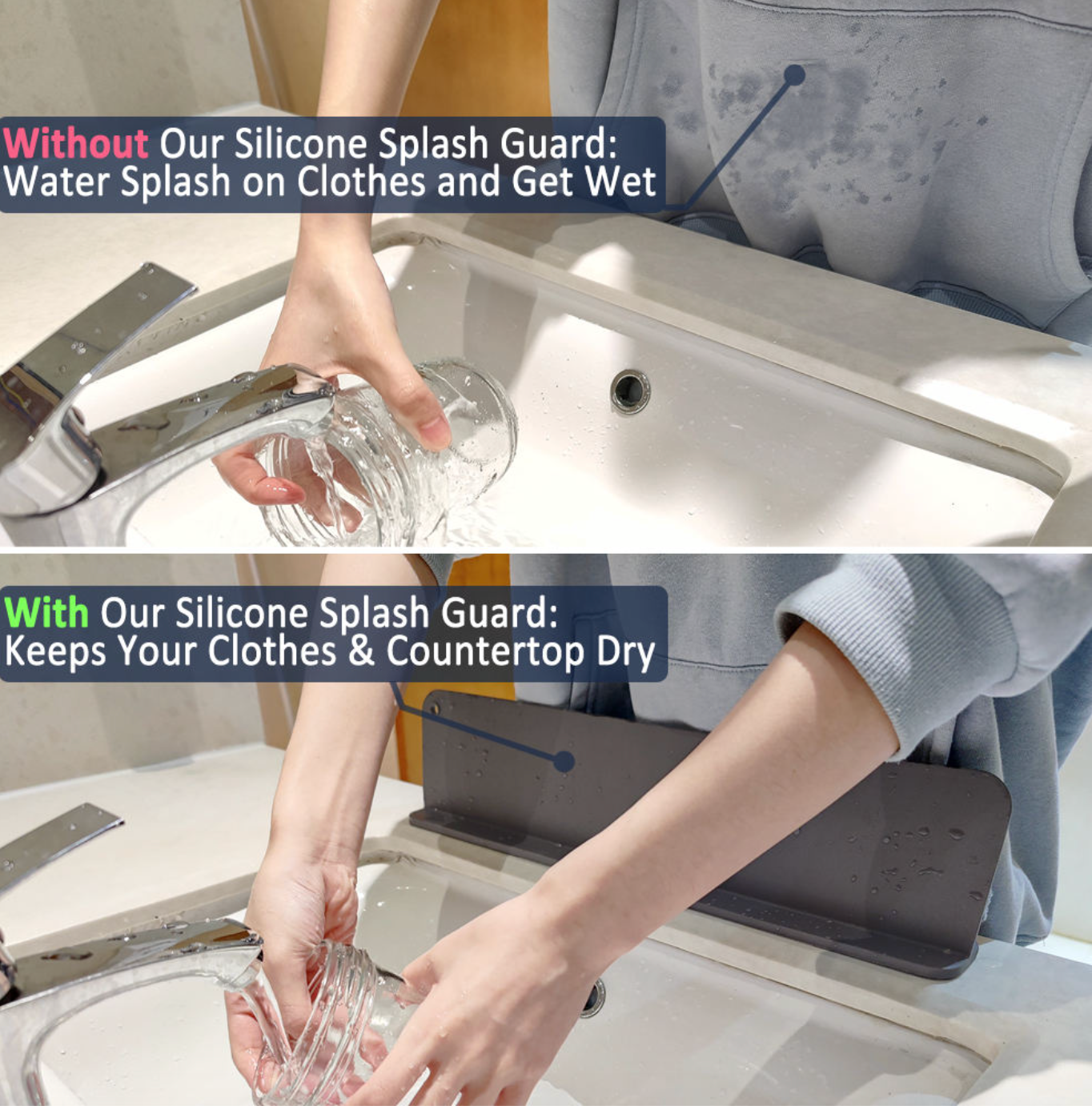 Silicone Kitchen Sink Splash Guard