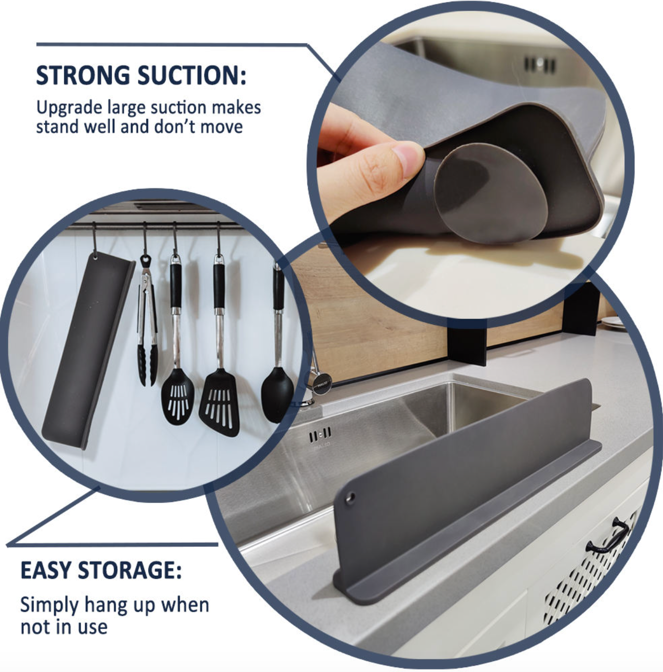Silicone Kitchen Sink Splash Guard