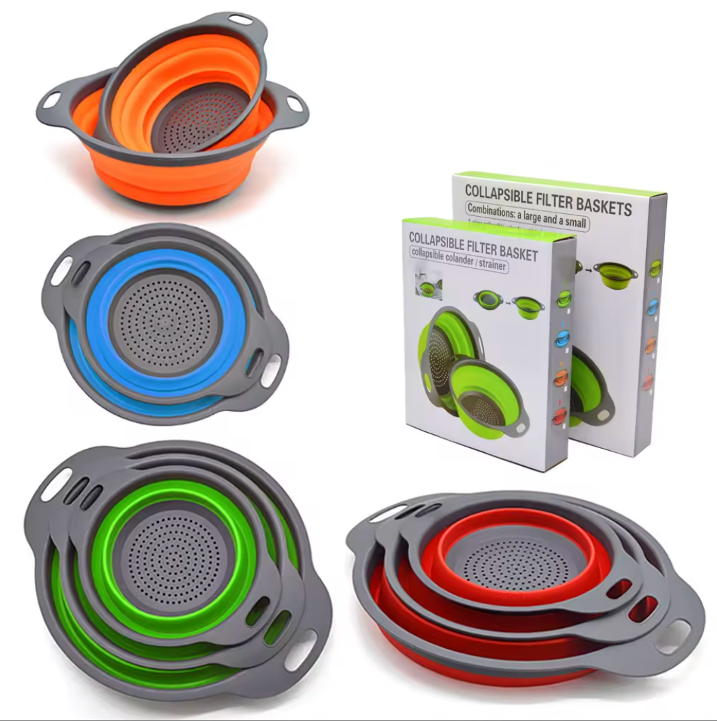 Collapsible Silicone Kitchen Strainer