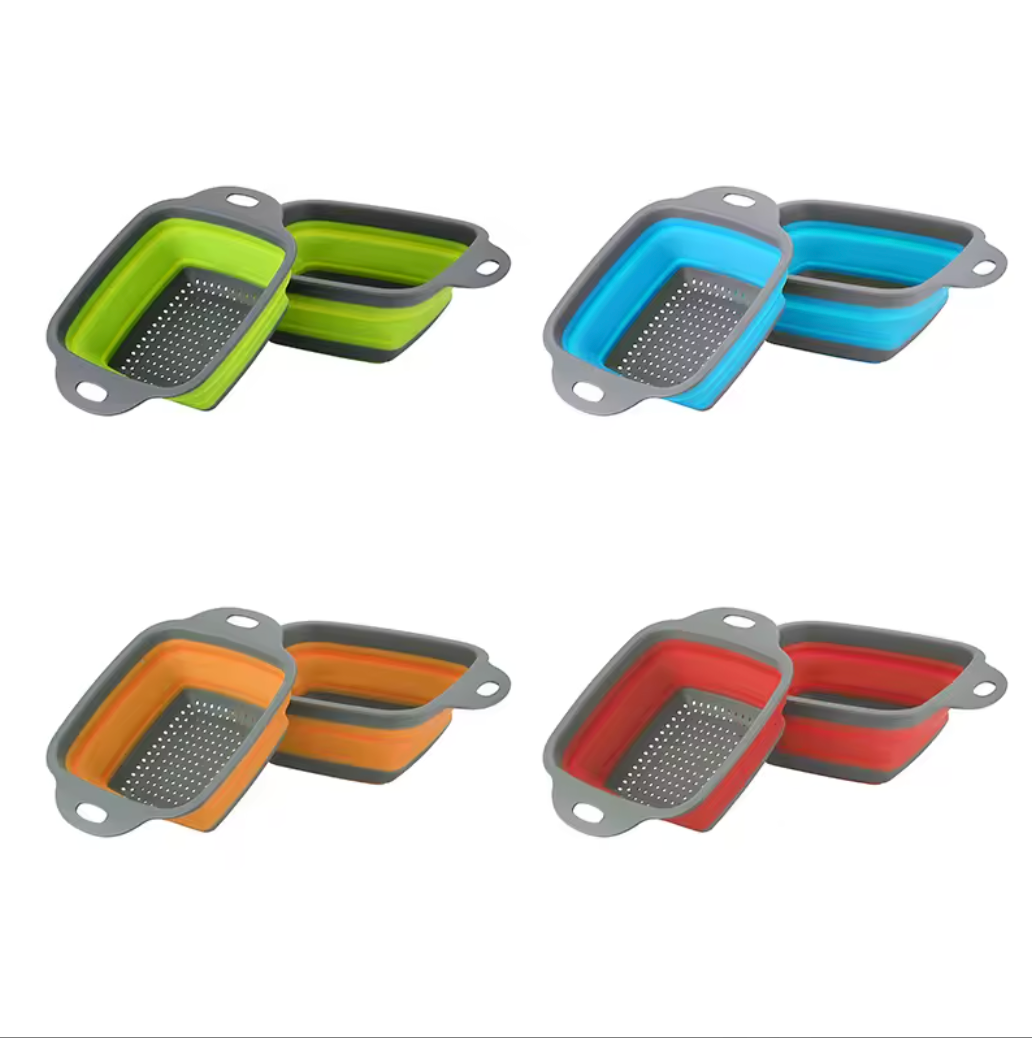 Collapsible Silicone Kitchen Strainer